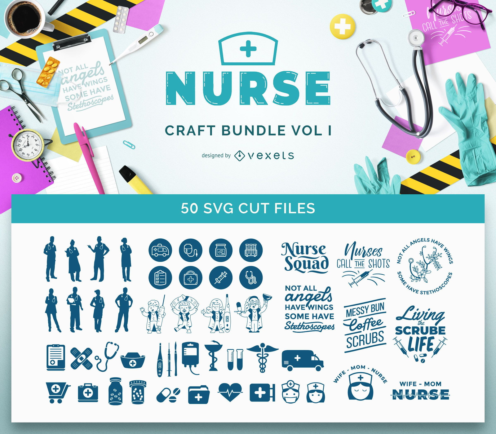 Download Nurse SVG Bundle Vol I - Vector Download