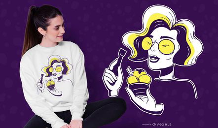 Design de camisetas para sorvetes