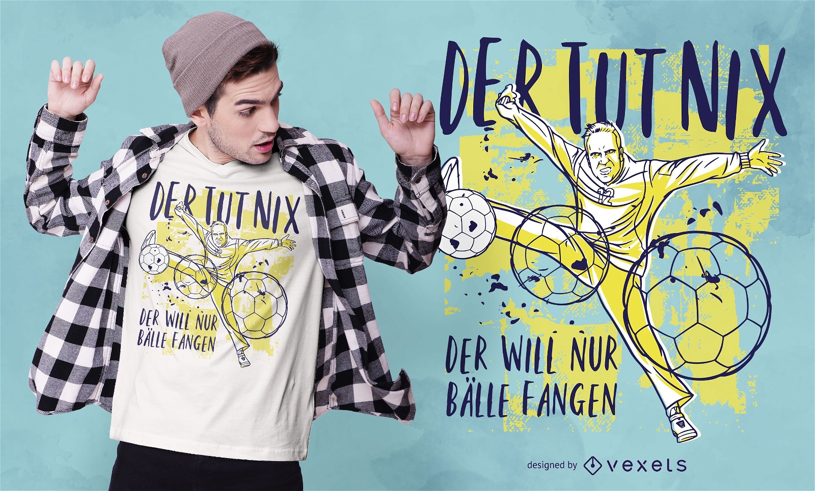 Handball Deutsch Zitat T-Shirt Design