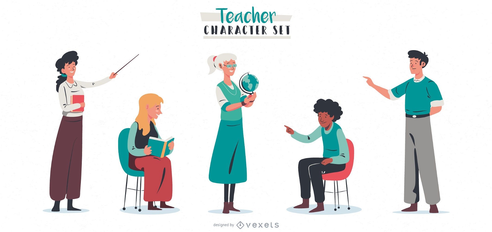 Teacher People Character Pack