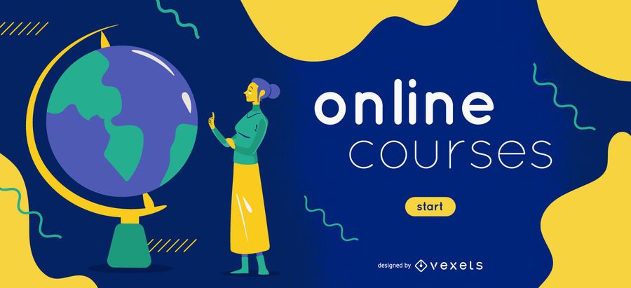 Online courses e-learning slider template Online courses e-learning slider template