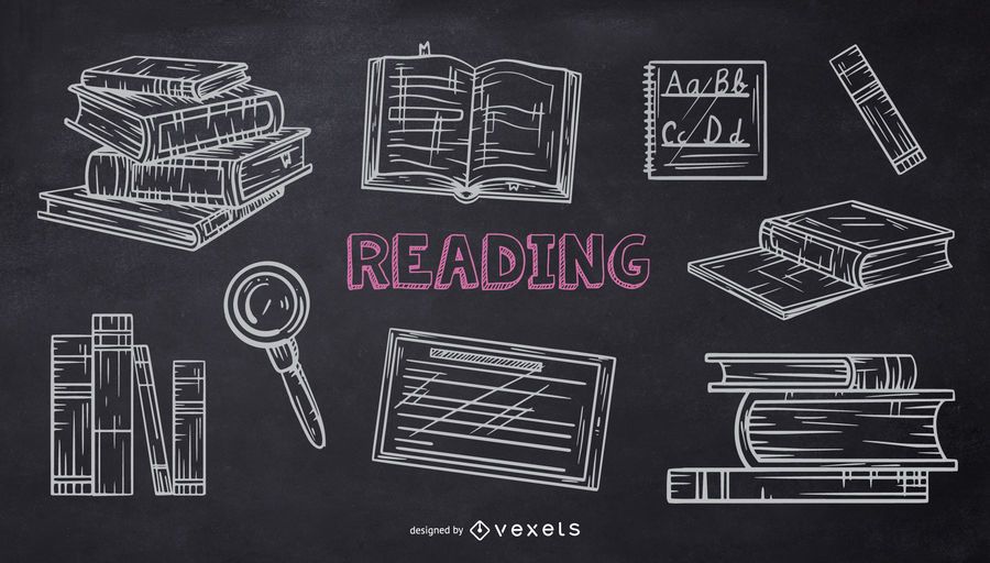 Reading School Chalk Doodle Pack Reading School Chalk Doodle Pack
