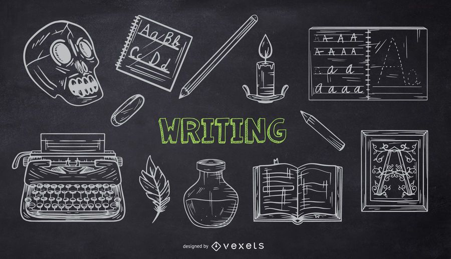 Writing School Chalk Doodle Pack Writing School Chalk Doodle Pack