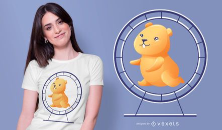 Hamster wheel t-shirt design Hamster wheel t-shirt design