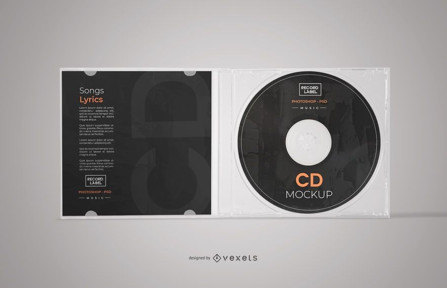 Open CD Case Mockup - PSD Mockup Download