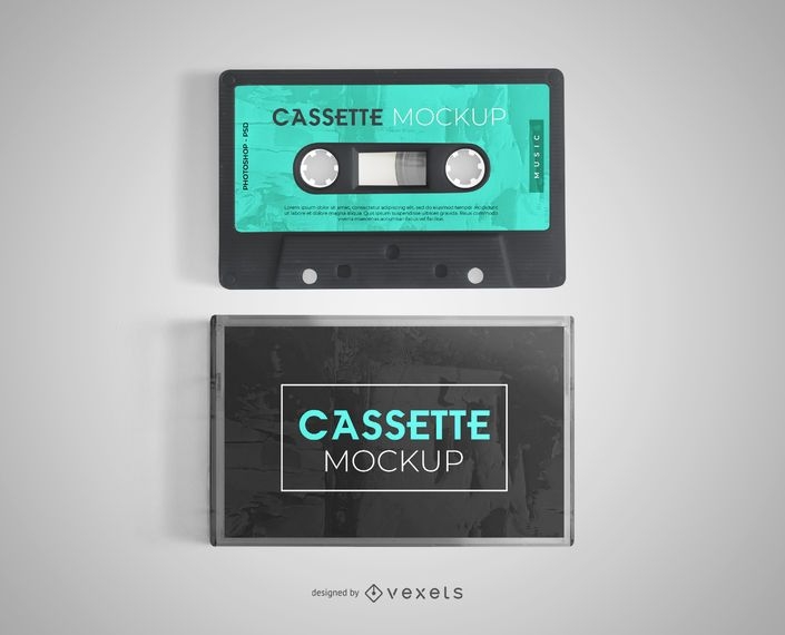 Download Cassette Mockup Design - PSD Mockup Download