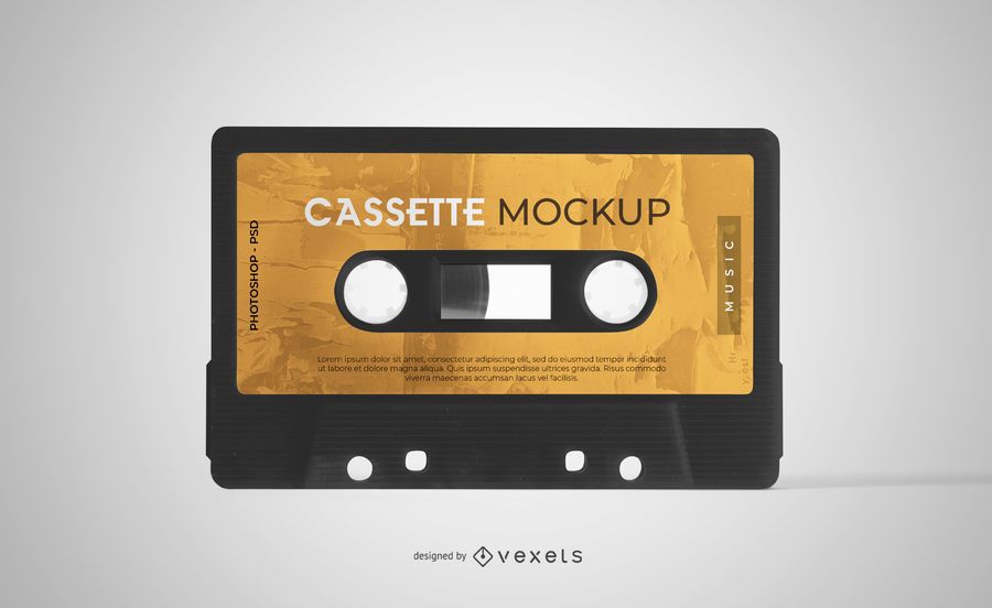 Maqueta de cinta de cassette Maqueta de cinta de cassette