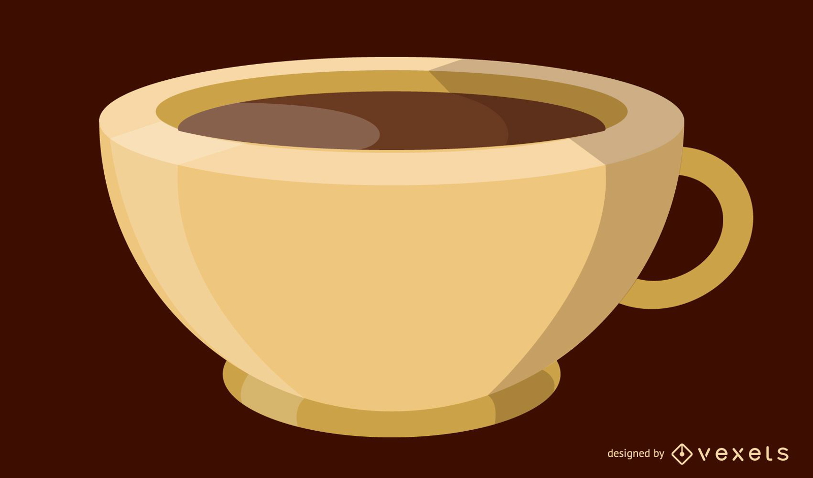 Imagen vectorial de taza de café