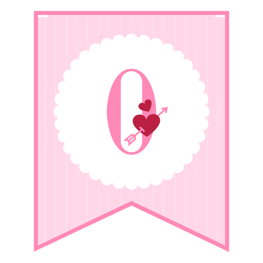 Cute love banner 0 PNG Design
