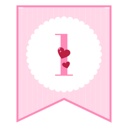 Lindo banner de amor 1 Diseño PNG