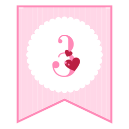 Cute love banner 3 PNG Design Transparent PNG