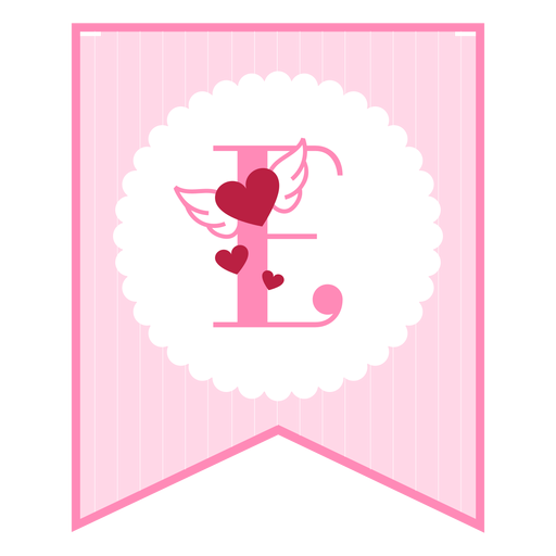Cute love banner e PNG Design
