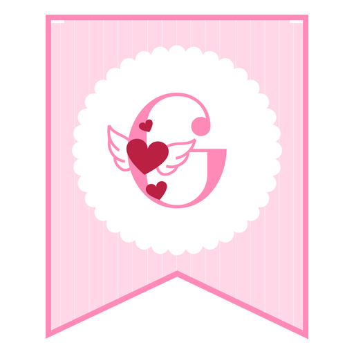 Cute love banner g PNG Design