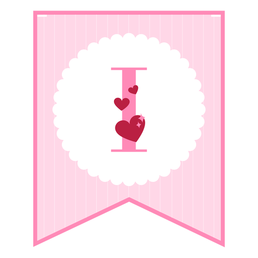 Cute love banner i Diseño PNG