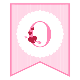 Cute love banner o PNG Design Transparent PNG