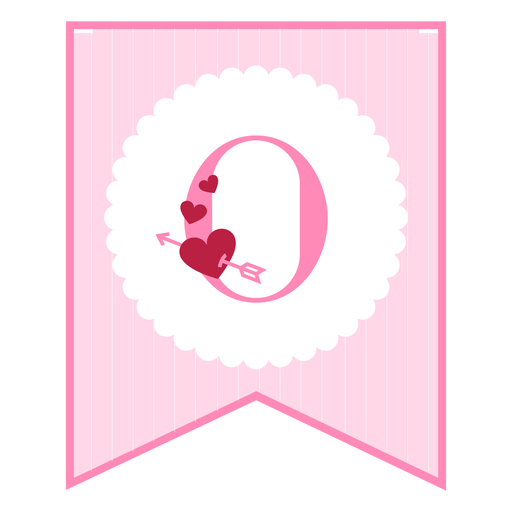 Cute love banner o PNG Design