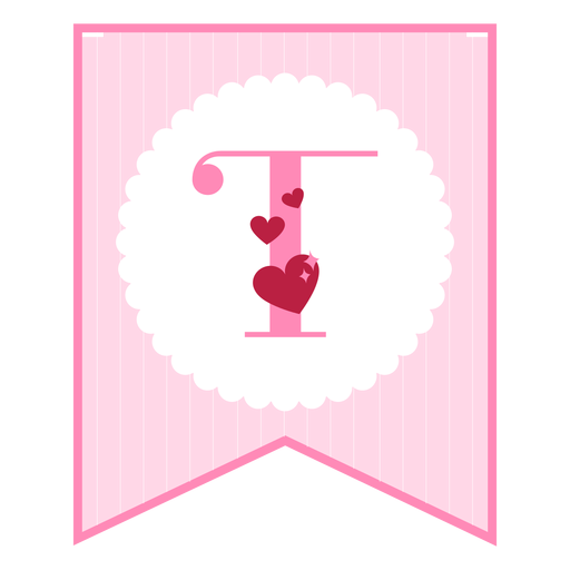Cute love banner t PNG Design