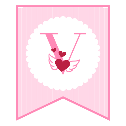 Cute love banner v Diseño PNG