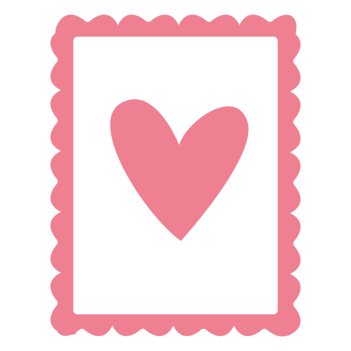 Lindo corazón de San Valentín rosa Diseño PNG