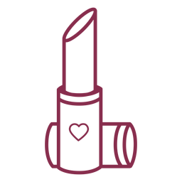 Cute valentine lipstick PNG Design