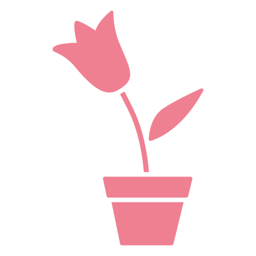 Blume in Topfrosa PNG-Design