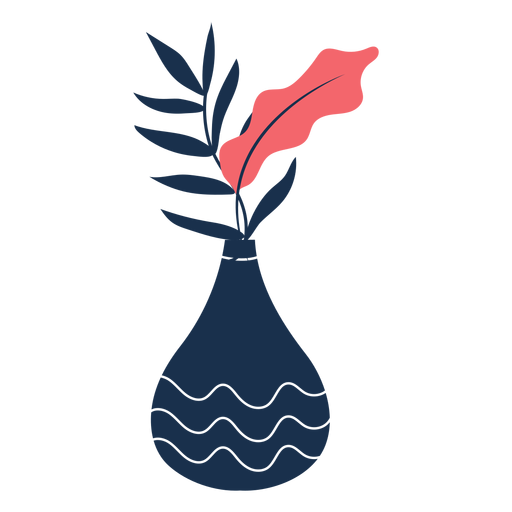 Blumentopf romantisch traurig PNG-Design