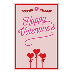 Feliz dia de san valentin Diseño PNG