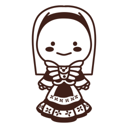 Renacimiento italiano lindo trazo Diseño PNG
