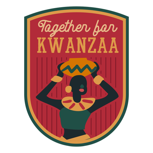 Kwanzaa badge together PNG Design