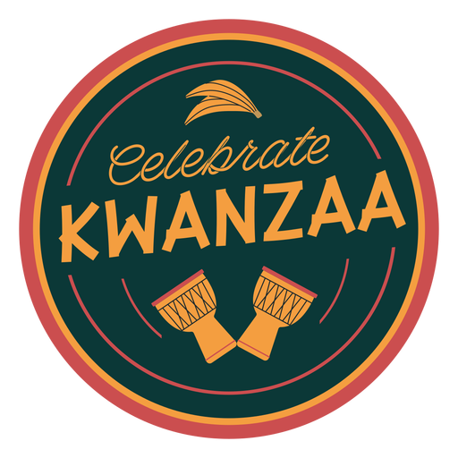 Kwanzaa feiern Abzeichen PNG-Design
