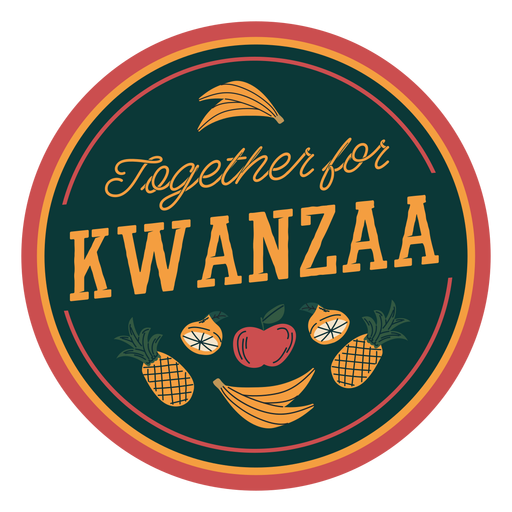 Emblema Kwanzaa juntos