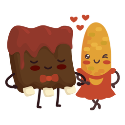 Amo costelinha de milho Desenho PNG