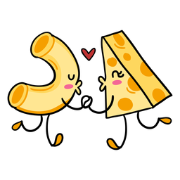 Macaroni cheese love Transparent PNG
