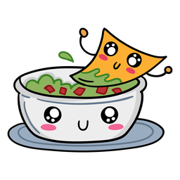 Nacho guacamole love Desenho PNG