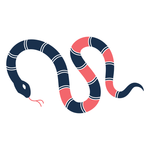 Romantic sad snake PNG Design