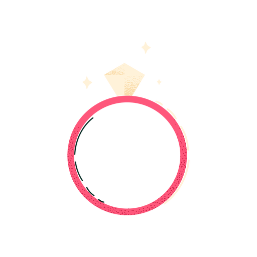 Shiny engagement ring