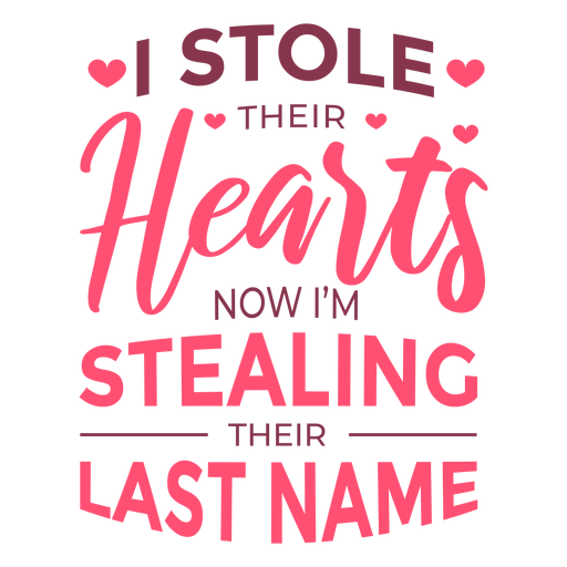 Steal last name lettering PNG Design