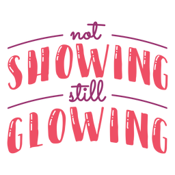Immer noch leuchtender Schriftzug PNG-Design