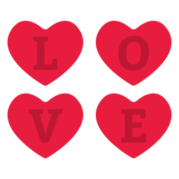 Dia dos namorados amor plana Desenho PNG