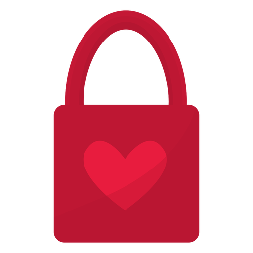 Valentine Tasche Geschenk flach PNG-Design