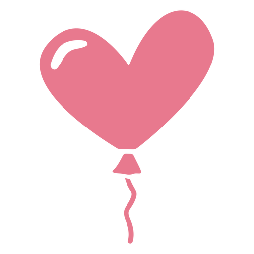 Valentine balão rosa Baixar PNG SVG Transparente