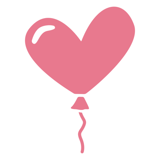 Valentine balloon pink PNG Design