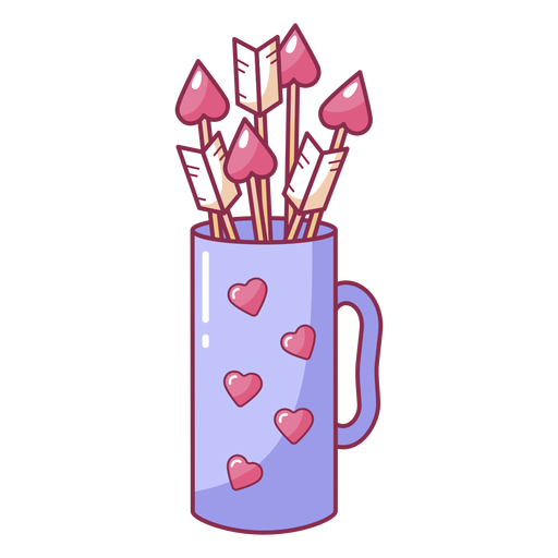 Flechas de colores de San Valentín Diseño PNG