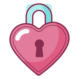 Bloqueo de color de San Valentín Diseño PNG