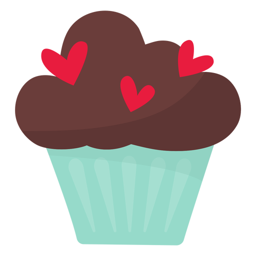 Valentine Cupcake Flat Transparent Png Svg Vector File