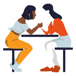 Casal de mulheres fofas dos namorados Desenho PNG