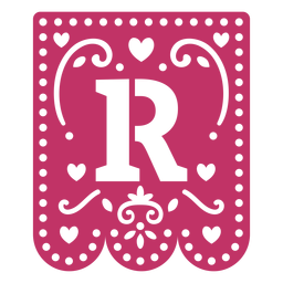 San Valentín guirnalda papercut r Diseño PNG