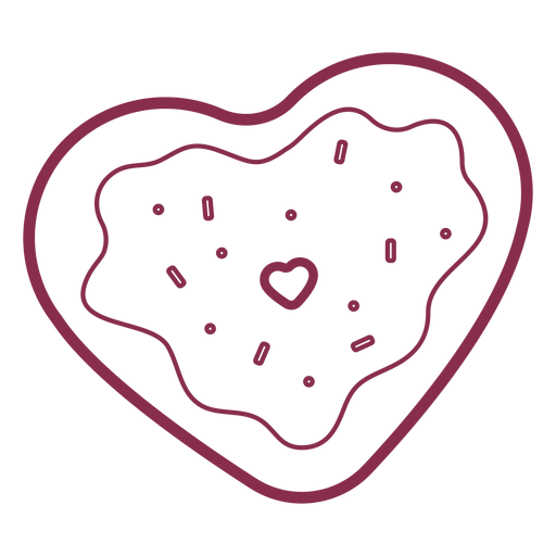 Download Valentine heart cookie - Transparent PNG & SVG vector file