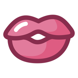 Valentine plump lips PNG Design