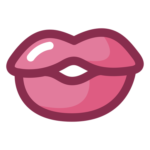 Valentine plump lips PNG Design